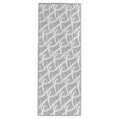 シルバーの結婚式で、共に歩む絆のシンボルをパーソナライズしよう ワインギフトバッグ (正面)