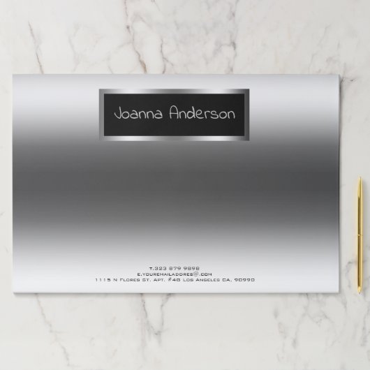 シルバーの背景 ペーパーパッド (インサイチュ)