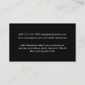 シルバーの表現力 名刺 (裏面)