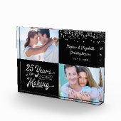 シルバーの記念日と今の紙吹雪 フォトブロック (右)