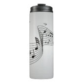 シルバーの音楽ノート タンブラー (正面)