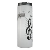 シルバーの音楽ノート タンブラー (裏面)