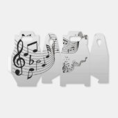 シルバーの音楽ノート フェイバーボックス (折り畳みなし)