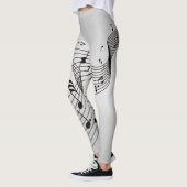 シルバーの音楽ノート レギンス (左)