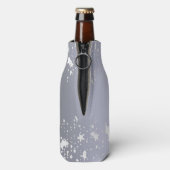 シルバーは白いパーティーモノグラムの名前を星にする ボトルクーラー (ボトル裏面)