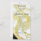 シルバーまたは金ゴールドの抽象芸術の花 – シルク&アート (正面)