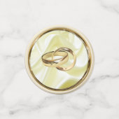 シルバーまたは金ゴールドの抽象芸術の花 – シルク&アート コンフェッティ (スモール正面)