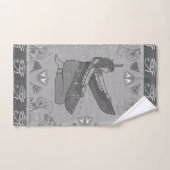 シルバーアイオブラエジプトプリンセスグリッター バスタオルセット (ハンドタオル)