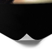 シルバーアイドウルフARTプリントゴシック大目ファンタジー ポスター (角)