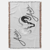 シルバーアイリーズザラム〔占星術の〕十二宮図 スローブランケット (正面縦)