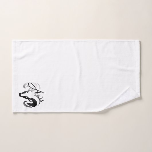 シルバーアイリーズザラム〔占星術の〕十二宮図 バスタオルセット (ハンドタオル)