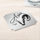 シルバーアイリーズザラム〔占星術の〕十二宮図 ペーパーコースター (アングル)