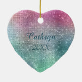 シルバーアクアギムナストオンスパークル セラミックオーナメント (裏面)