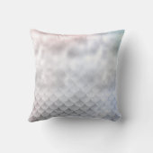 シルバーアクアピンクパープルグリッタースパークルマーメイド クッション (裏面)