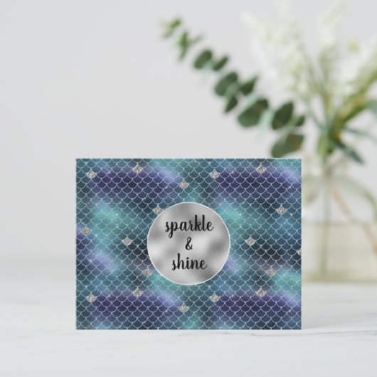 シルバーアクアブルーマーメイドグリッツ シーズンポストカード (スタンド正面)