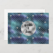 シルバーアクアブルーマーメイドグリッツ シーズンポストカード (正面/裏面)