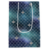 シルバーアクアブルーマーメイド ミディアムペーパーバッグ (裏面)