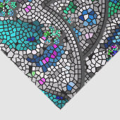 シルバーアクセントのモザイクアート 薄葉紙 (詳細)