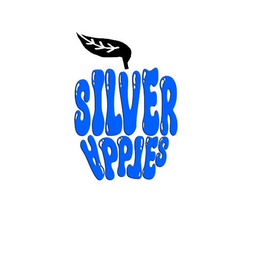 シルバーアップルズ ブルー スクリプト ユニセックス バンドTシャツ Tシャツ