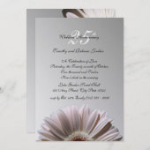 シルバーアニバーサバーズデイジー 招待状 (正面/裏面)