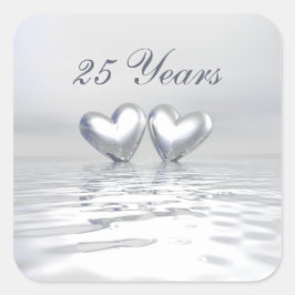 シルバーアニバーサバーズハート スクエアシール