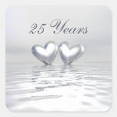 シルバーアニバーサバーズハート スクエアシール (正面)