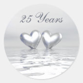 シルバーアニバーサバーズハート ラウンドシール (正面)
