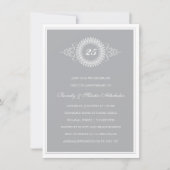 シルバーアニバーサバーメダリオンパーティの招待状 招待状 (正面)