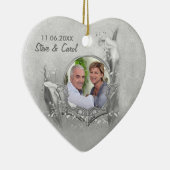 シルバーアニバーサリーカラ写真記念 セラミックオーナメント (右)