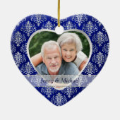 シルバーアニバーサリーダマスクオンブルー セラミックオーナメント (裏面)