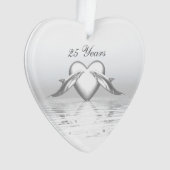 シルバーアニバーサリードルフィンズ&ハート オーナメント (正面)