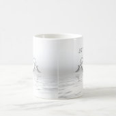 シルバーアニバーサリードルフィンズ&ハート コーヒーマグカップ (中央)