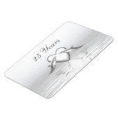 シルバーアニバーサリードルフィンズ&ハート マグネット (左側)