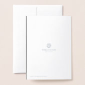 シルバーアニバーサリーフォイルカード 箔カード (裏面封筒付き)