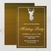 シルバーアントラー ゴールド ホリデーパーティ 招待状 (正面/裏面)