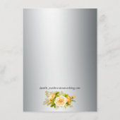 シルバーアンドイエローローズ結婚ズ詳細 エンクロージャーカード (裏面)