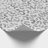 シルバーアンドグレーアニマルプリント ラッピングペーパー (角)