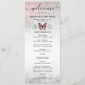 シルバーアンドピンクバタフ結婚ィーズ プログラム (正面)