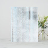 シルバーアンドブルーシャビーストライプのスクラップブック紙 (スタンド正面)