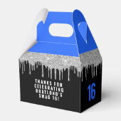 シルバーアンドブルードリピンスワッグ16誕生日 フェイバーボックス (裏面サイド)