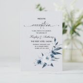 シルバーアンドブルー王室の披露宴 招待状 (スタンド正面)