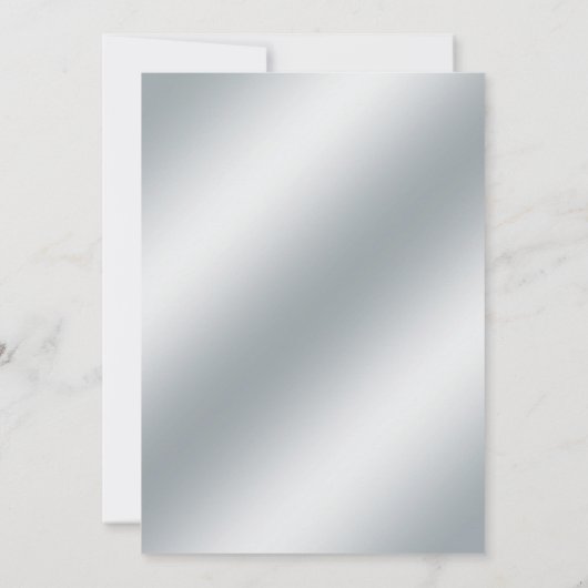 シルバーアンドラストフローラ結婚式招待状 招待状 (裏面)