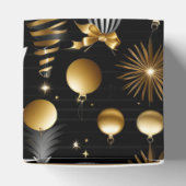 シルバーアンド金ゴールドホリデーオーナメントキューブ フェイバーボックス (上部)