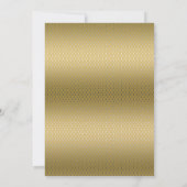 シルバーアンド金ゴールドホリデーディナーパーティの招待状 招待状 (裏面)