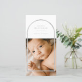 シルバーアーチフレームHanukkah写真 シーズンカード (スタンド正面)