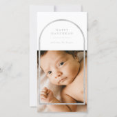 シルバーアーチフレームHanukkah写真 シーズンカード (正面)