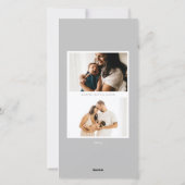 シルバーアーチフレームHanukkah写真 シーズンカード (裏面)