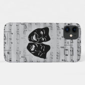 シルバーアートが劇場の仮面を一つに Case-Mate iPhoneケース (裏面(横))