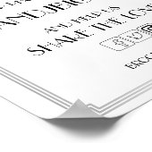 シルバーアールデコギャツビーHashtagサイン8x10 ポスター (角)