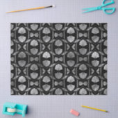 シルバーアールデコシェルオンブラックデコパージュ 薄葉紙 (クラフト)